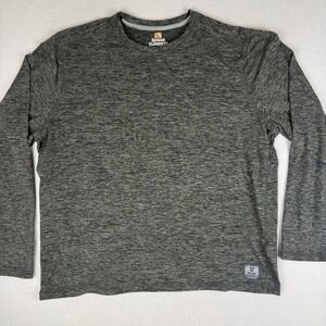 Rugged Elements Mens XL Long Sleeve Performance Shirt Gray Space Dye